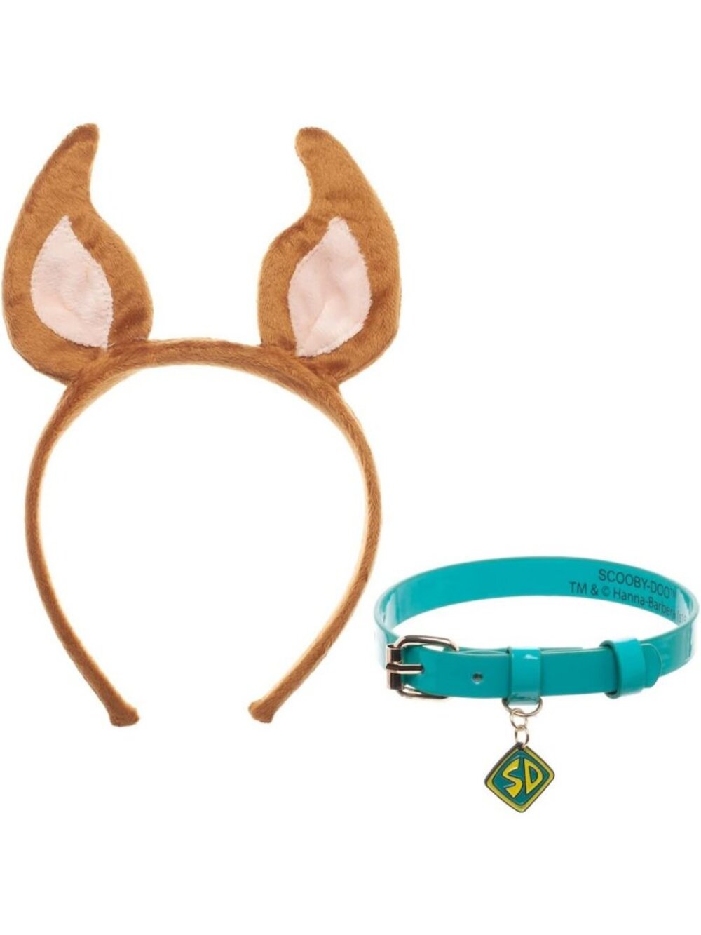 Scooby Doo Cosplay Hair Band & Choker Necklace Set - 2-Pack Accessories for Fans
